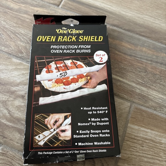 Oven Rack Shield "the Ove Glove" Set Of 2.  New In Open Box - Picture 1 of 6